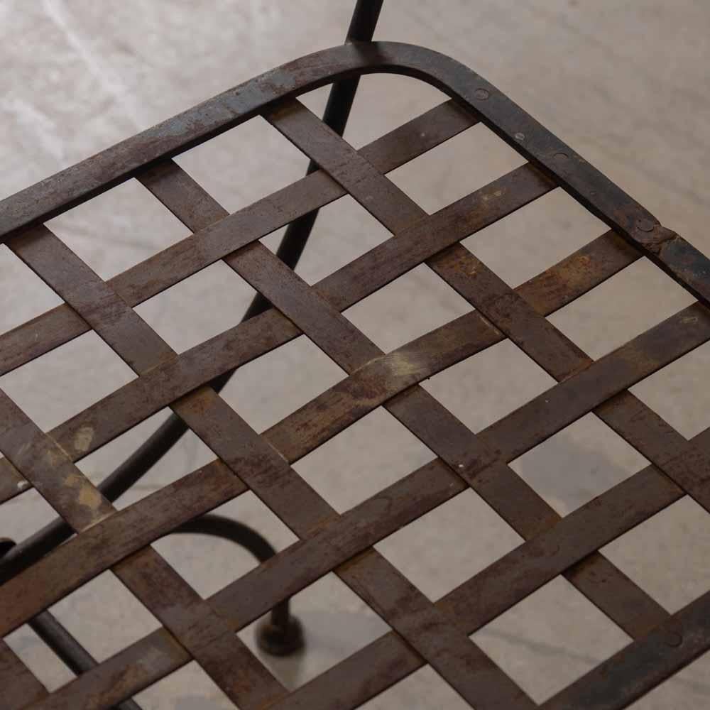 Sgabello francese in ferro Curule degli anni '20 in vendita 2
