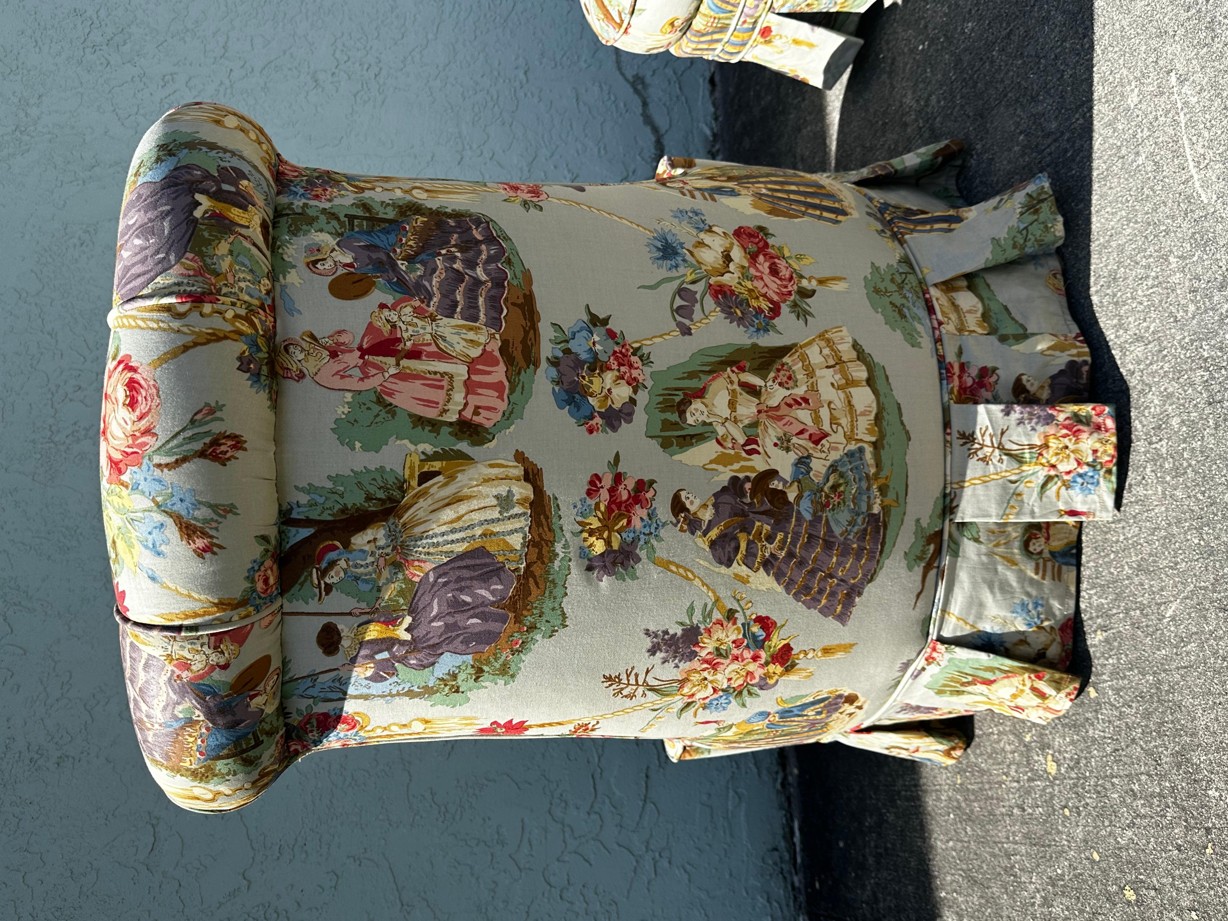 1920er Jahre Französisch geschwungene Slipper Stühle, Satz von 2 im Angebot 4