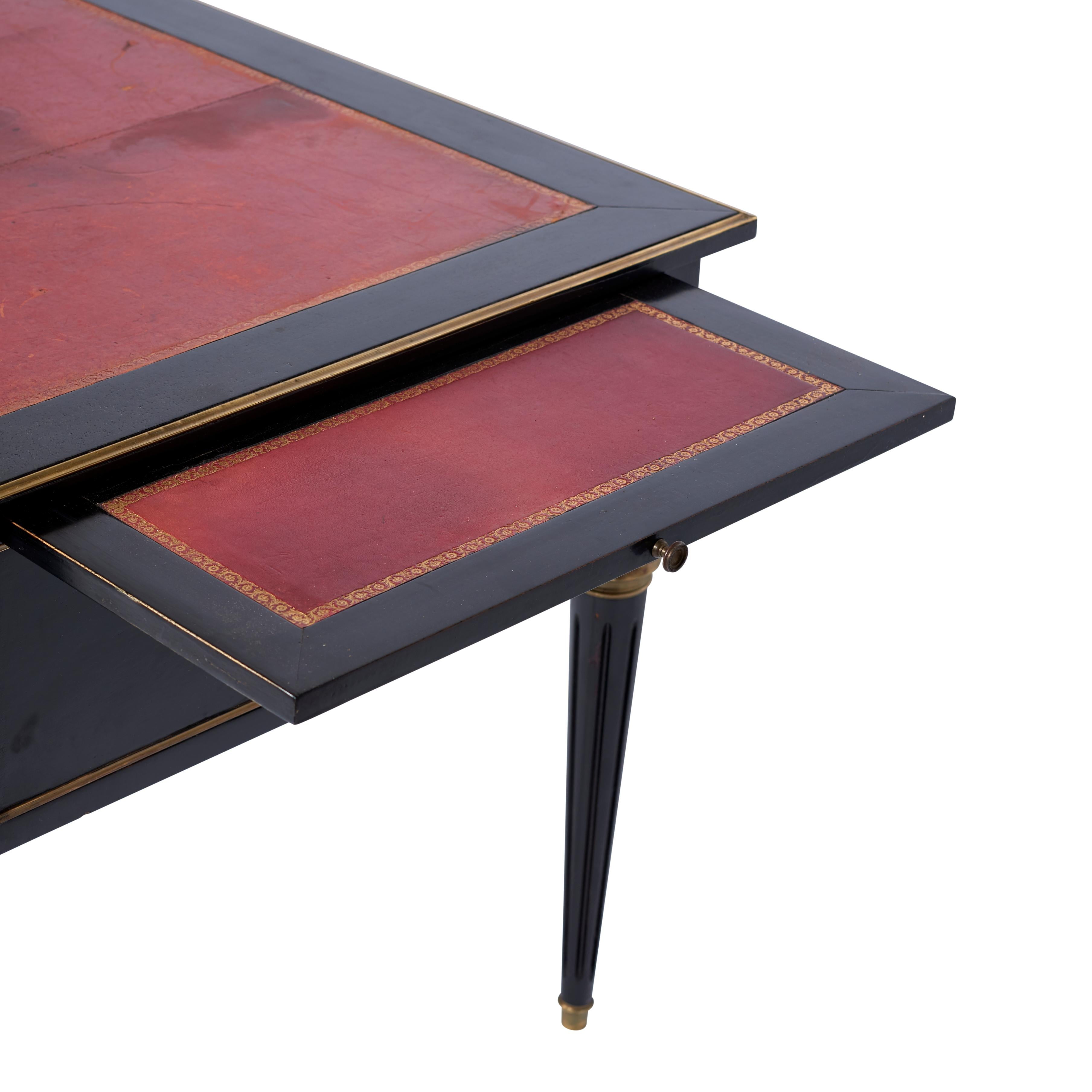 Brass 1920s French Directoire Style Desk