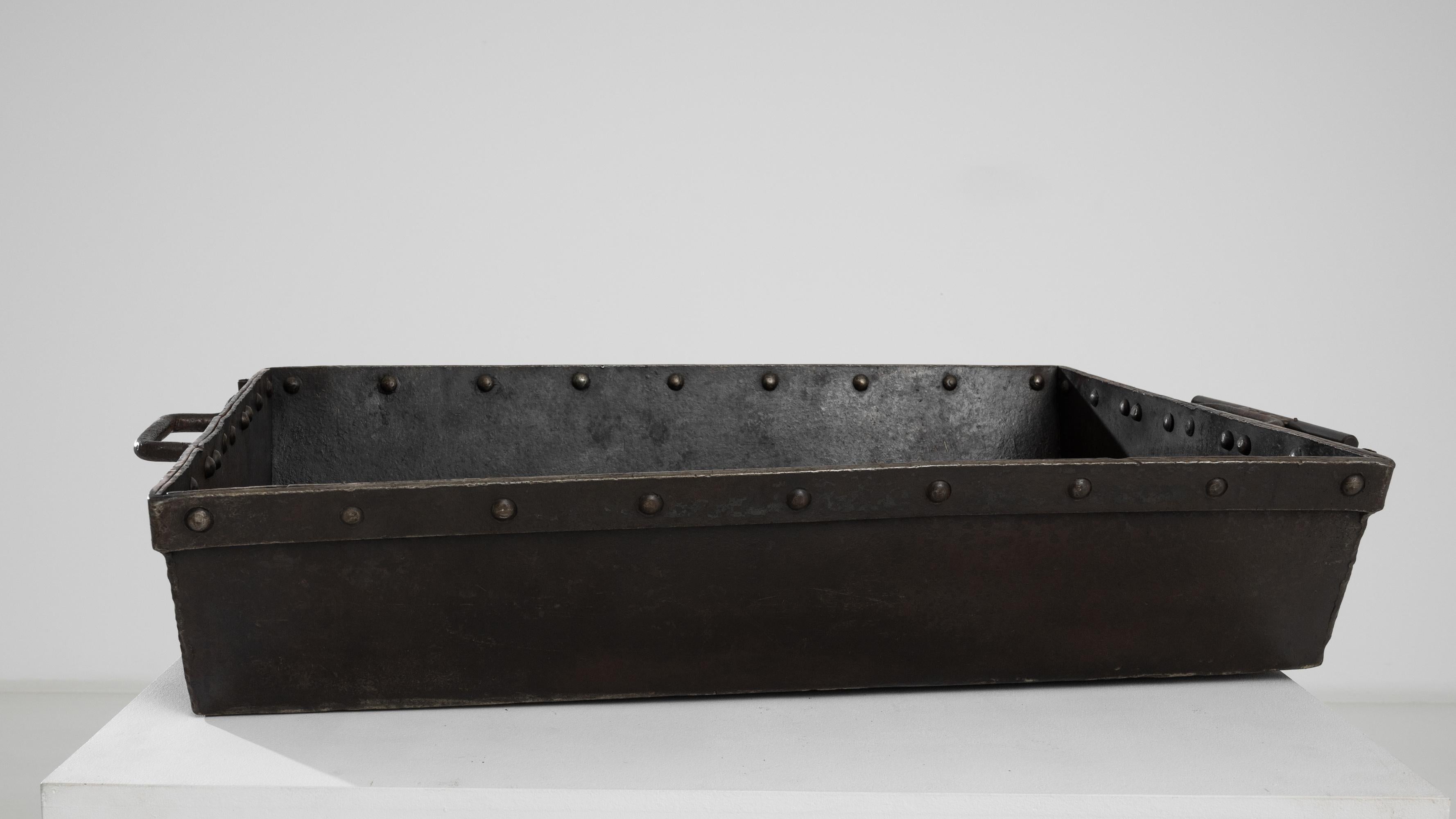 Early 20th Century 1920s French Industrial Riveted Tray