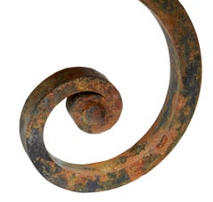 1920’s French iron baker tables marble top