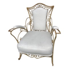 1920s French Iron Garden Chair