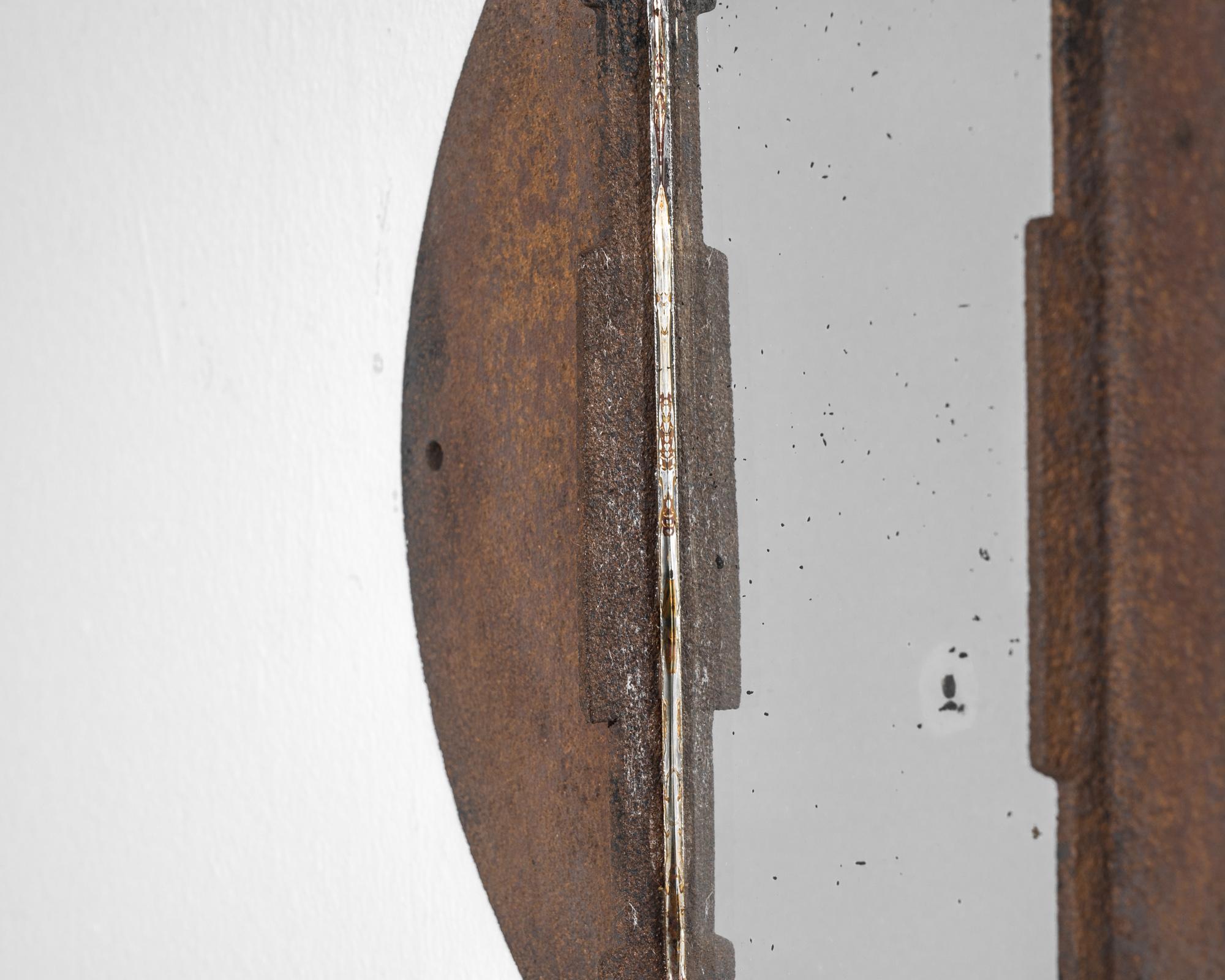 Specchio francese in ferro degli anni '20 In condizioni buone in vendita a High Point, NC
