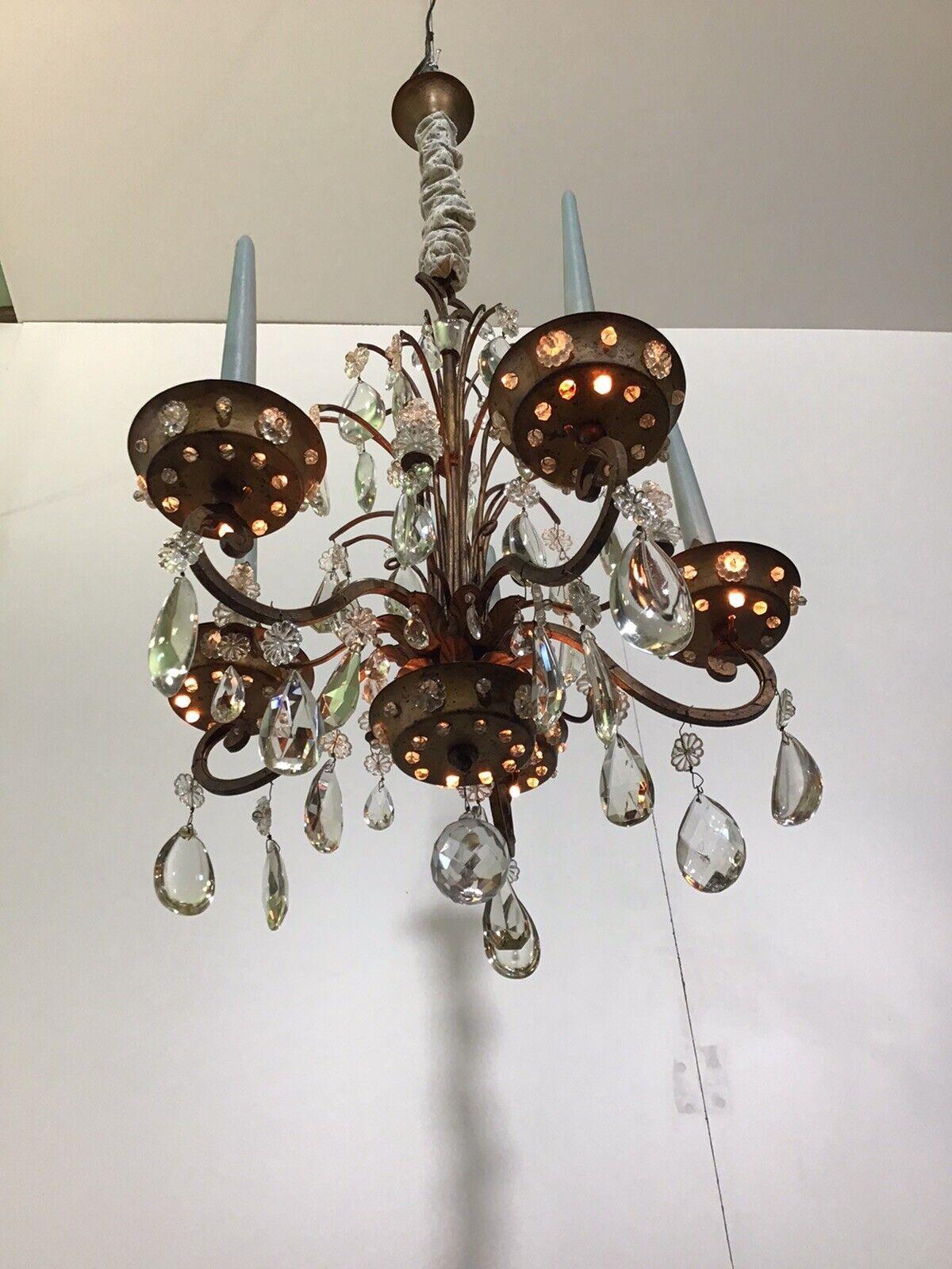 1920s French Louis XV Rococo style of the 18thc Chandelier attrib. Maison Bagues For Sale 6
