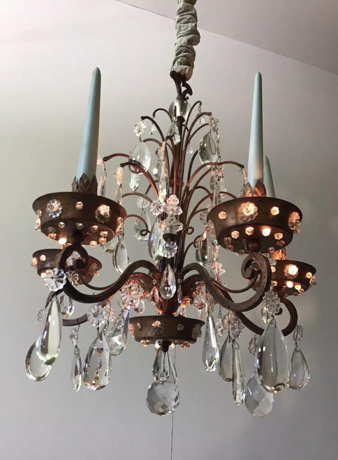 1920s French Louis XV Rococo style of the 18thc Chandelier attrib. Maison Bagues For Sale 1