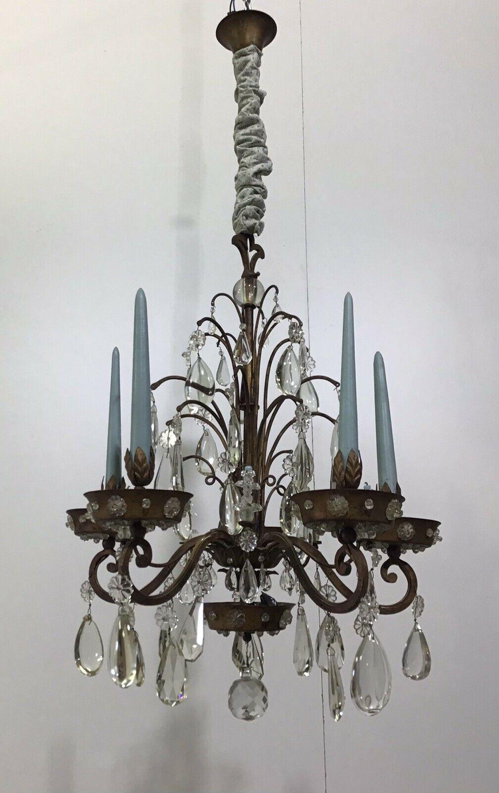 1920s French Louis XV Rococo style of the 18thc Chandelier attrib. Maison Bagues For Sale 3