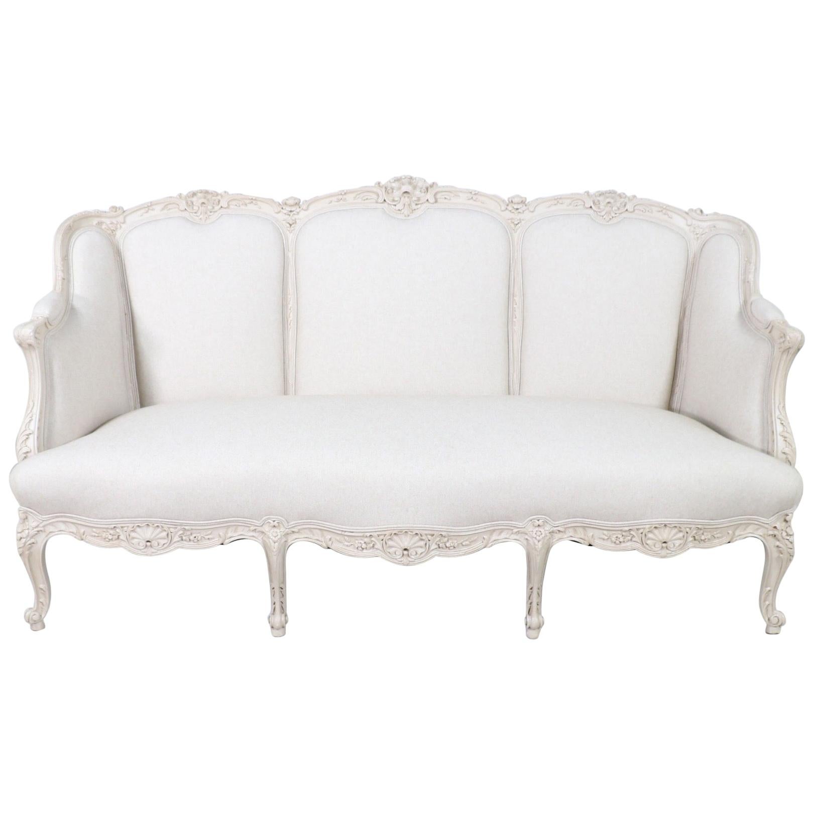 1920s French Louis XV-Style Settee