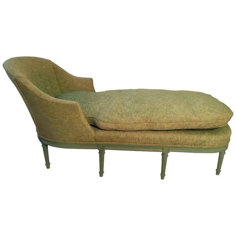 1920s French Louis XVI Down Chaise Lounge at 1stDibs | french chaise lounge  for sale, 1920s chaise lounge, 1920 chaise lounge