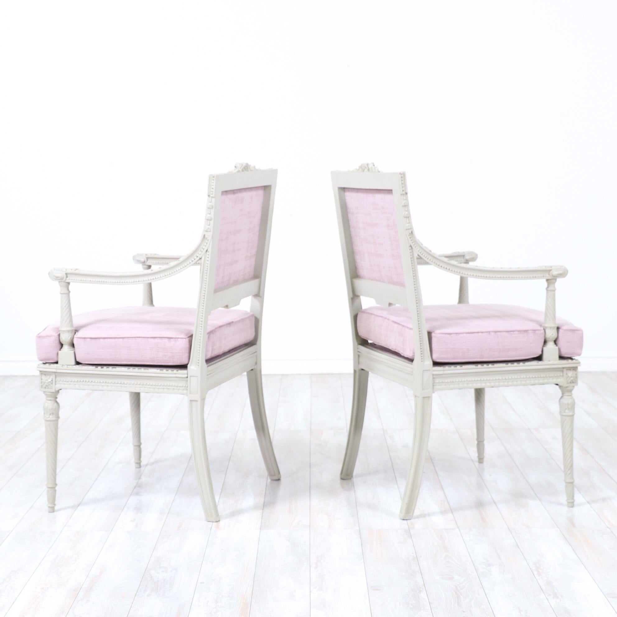 Early 20th Century 1920s French Louis XVI-Style Armchairs