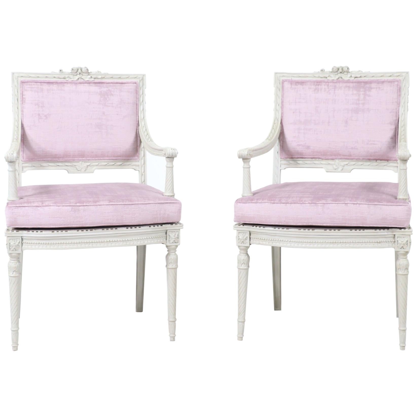 1920s French Louis XVI-Style Armchairs