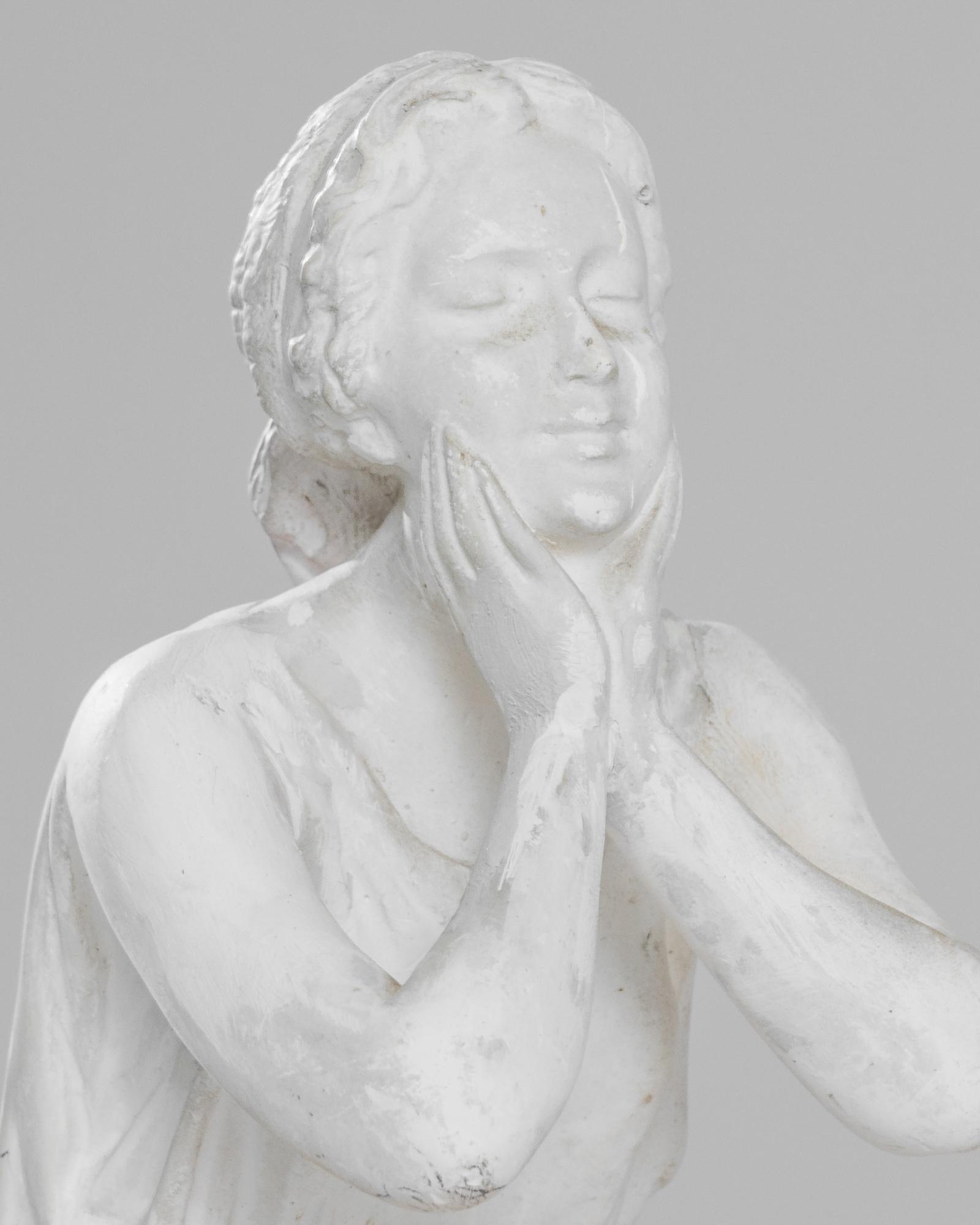 Francese Busto di donna in marmo francese degli anni '20 in vendita