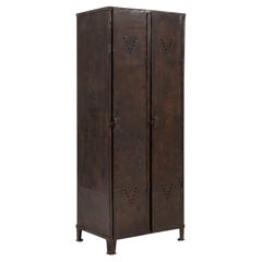 1920s French Metal Cabinet