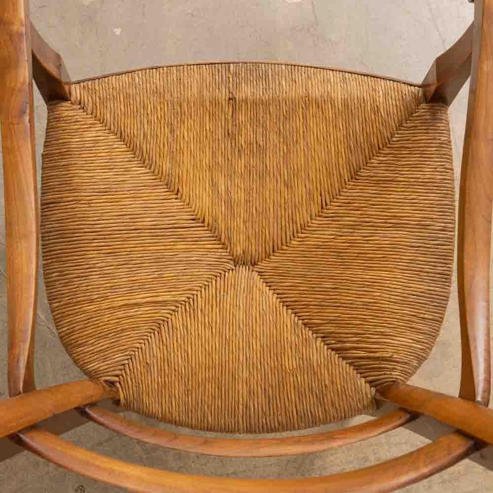 Sedia francese degli anni '20 in Oak e tessuto in vendita 4