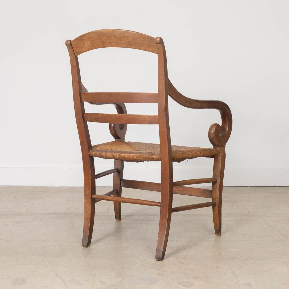 1920er Jahre Französisch OAK und geflochtenen Stuhl im Angebot 1
