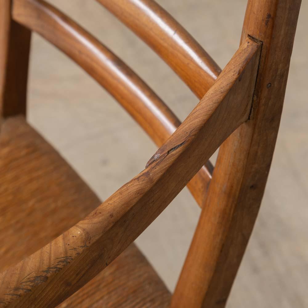 1920er Jahre Französisch OAK und geflochtenen Stuhl im Angebot 2