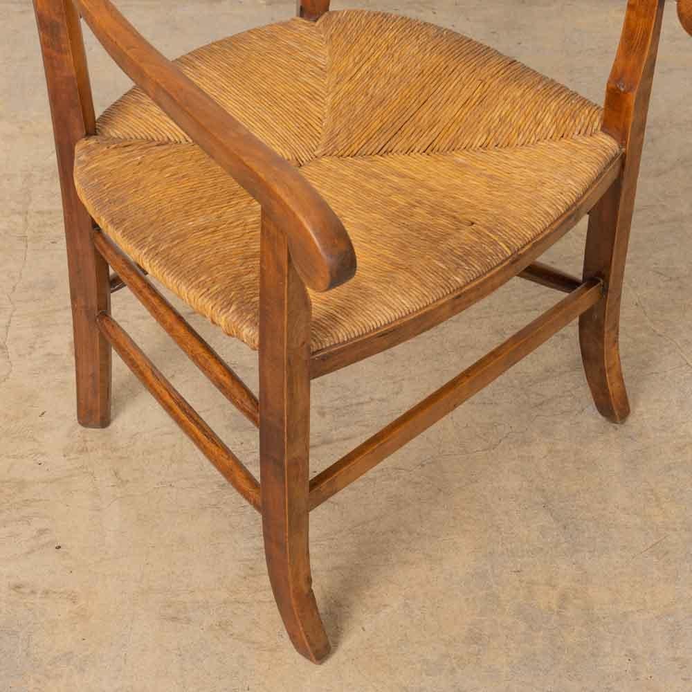 Sedia francese degli anni '20 in Oak e tessuto in vendita 3