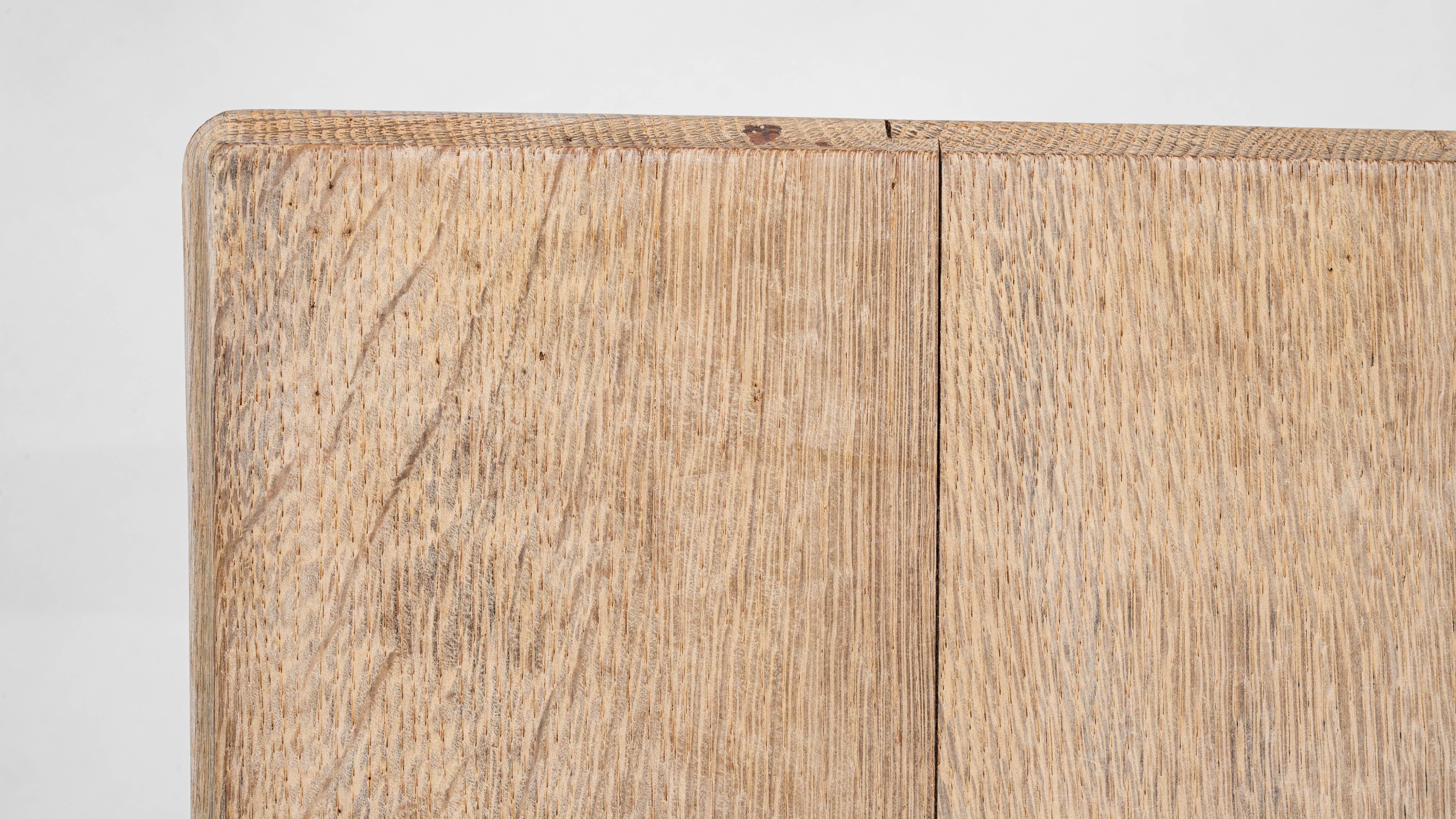 1920s French Oak Bistro Table For Sale 6