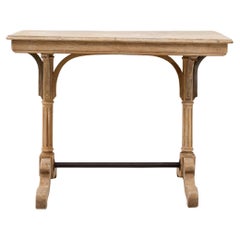 Table de bistrot en chêne français des années 1920