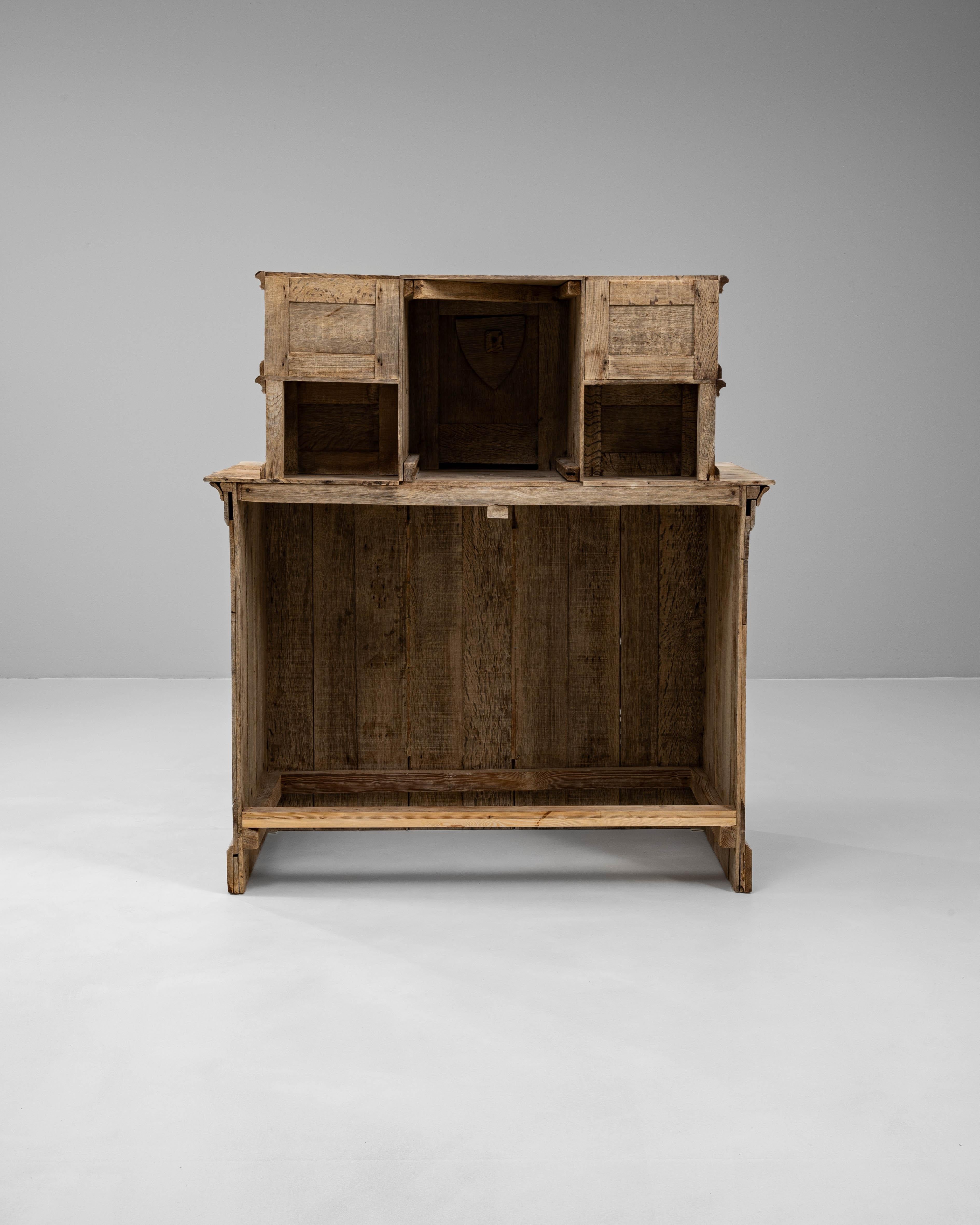1920s French Oak Display Cabinet For Sale 7