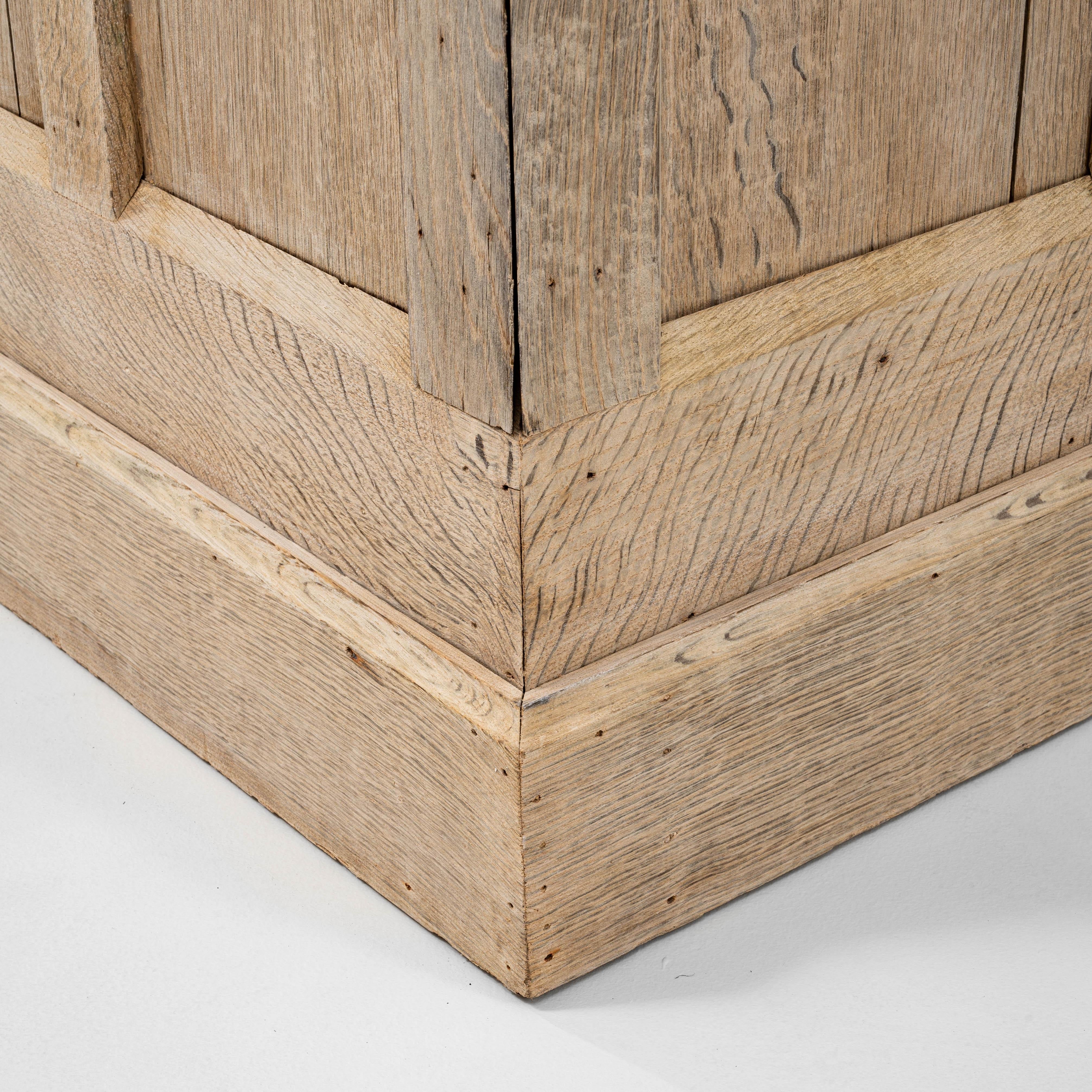 1920s French Oak Display Cabinet For Sale 5