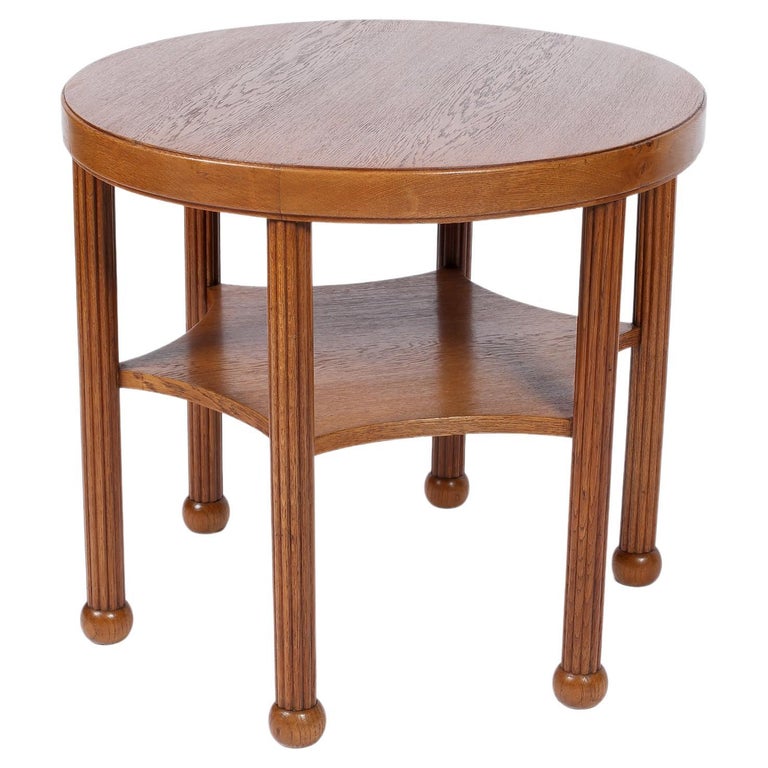 1920s French Oak Occasional Table Early Art Deco For Sale at 1stDibs