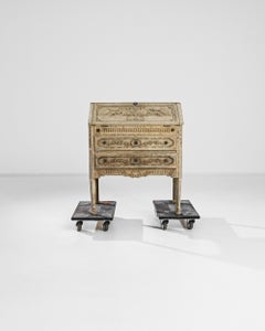 1920s French Oak Secretary Desk