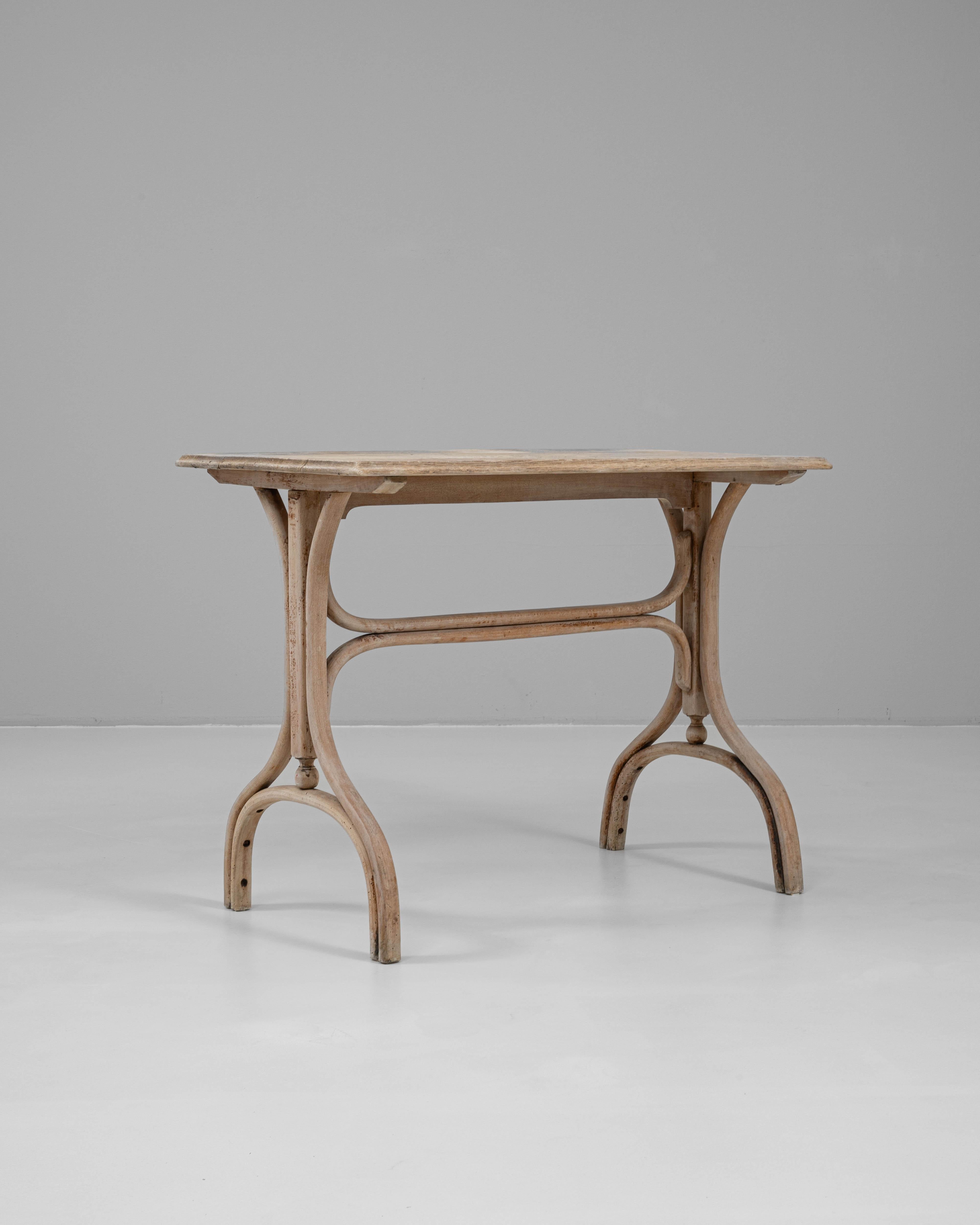 1920s French Oak Side Table Roble en venta