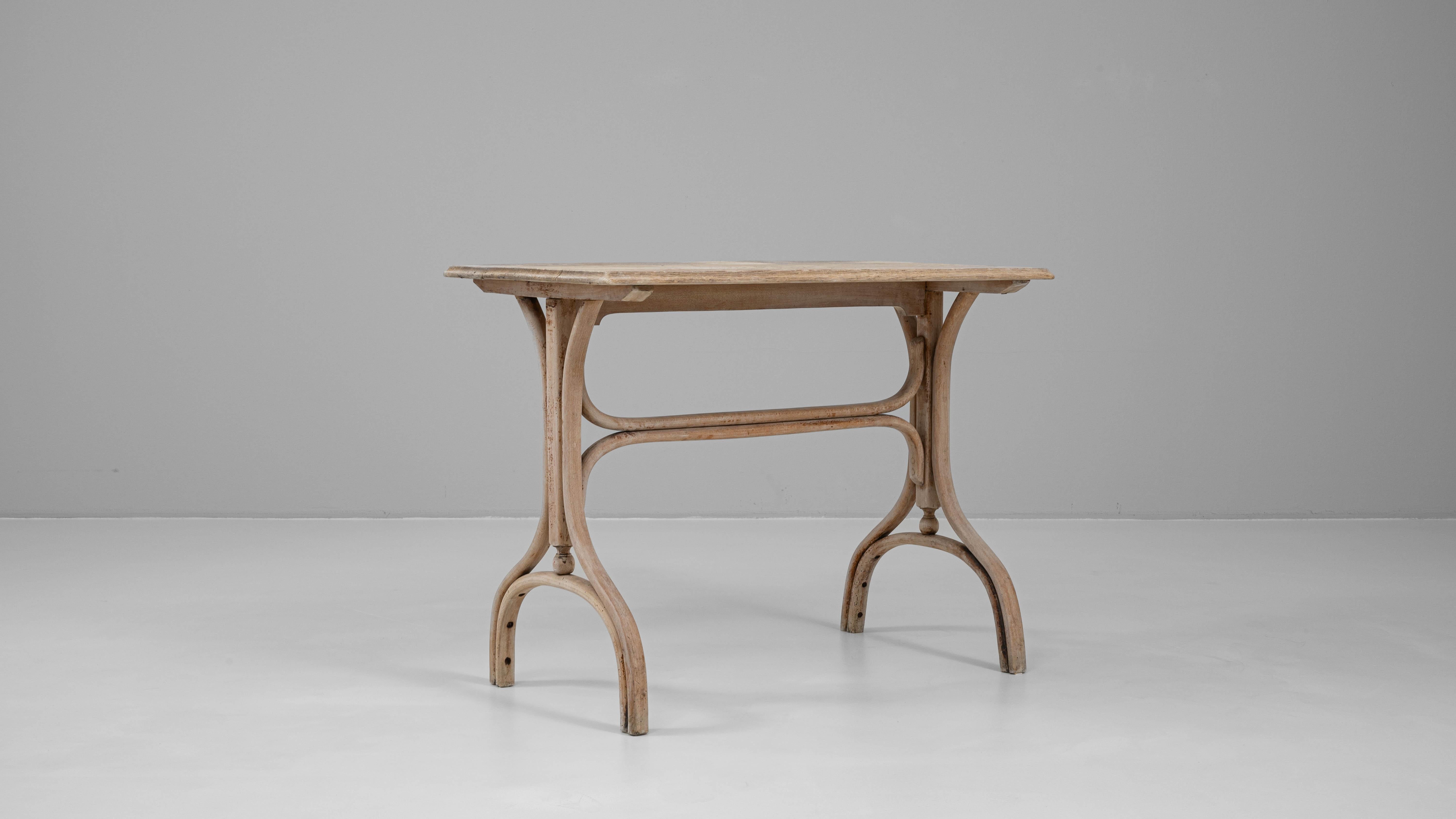 1920s French Oak Side Table en venta 1