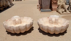 1920s French Pair of Red Verona Marble Wall Conch