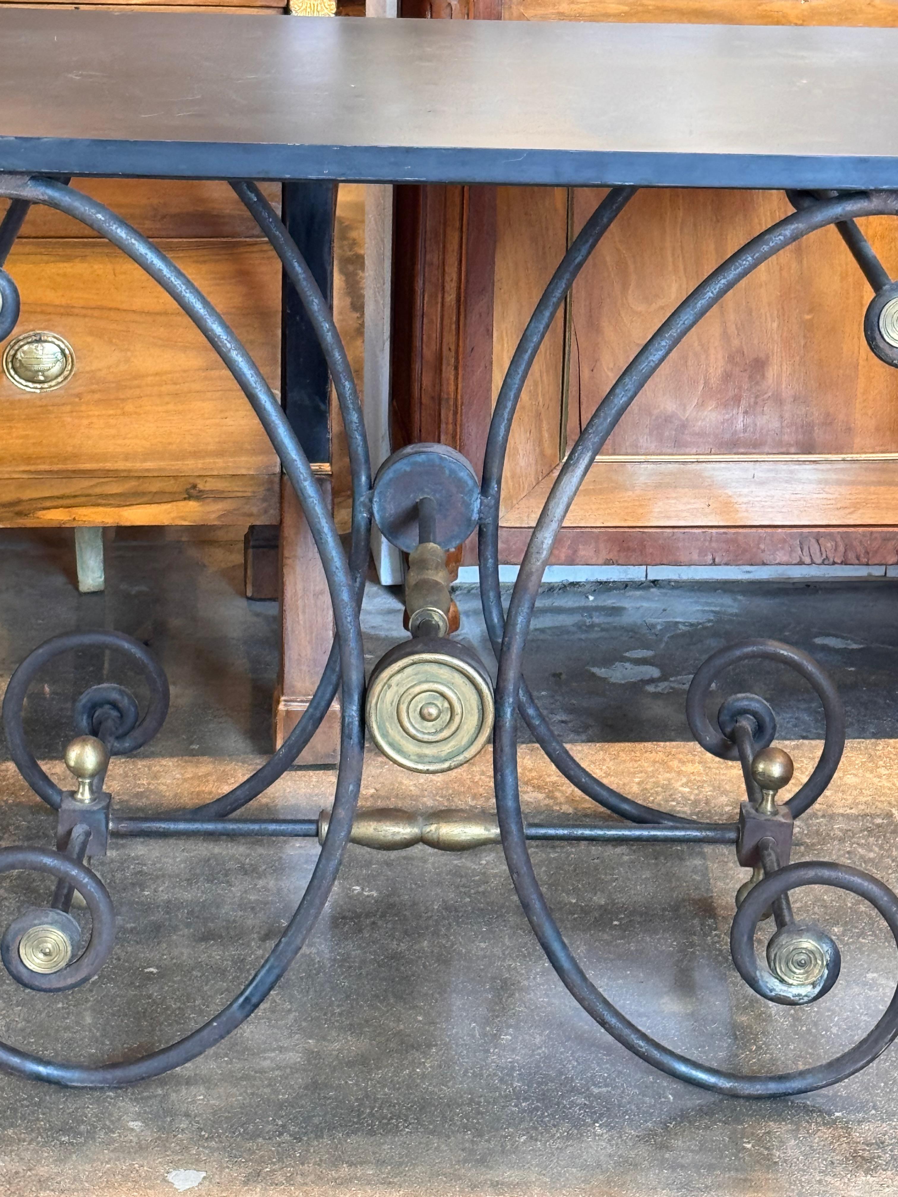 1920s French Pastry Table In Good Condition In Charlottesville, VA