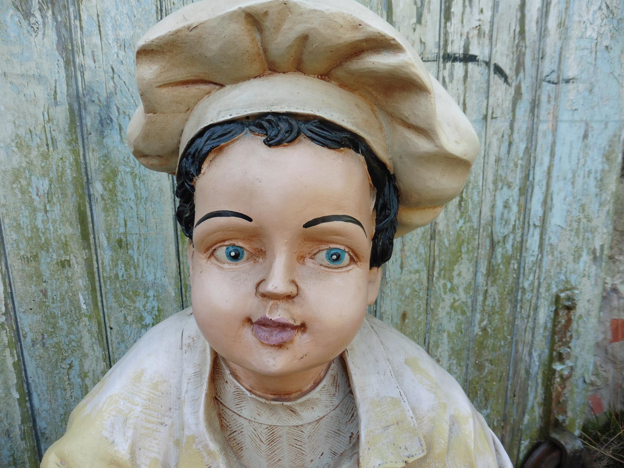 Arts and Crafts 1920s French Patisserie Advertising Figure, Character Doll
