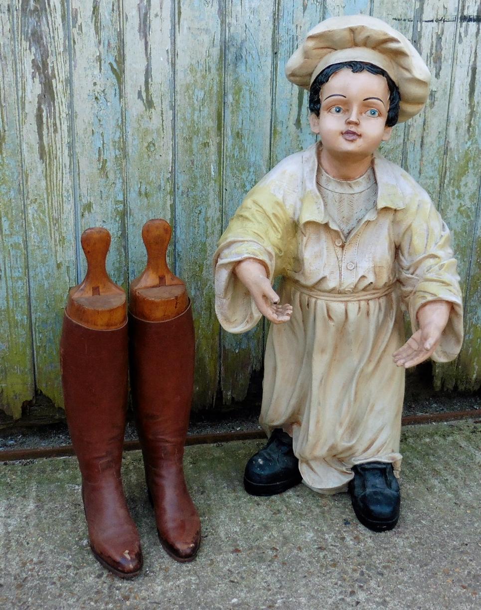 Composition 1920s French Patisserie Advertising Figure, Character Doll