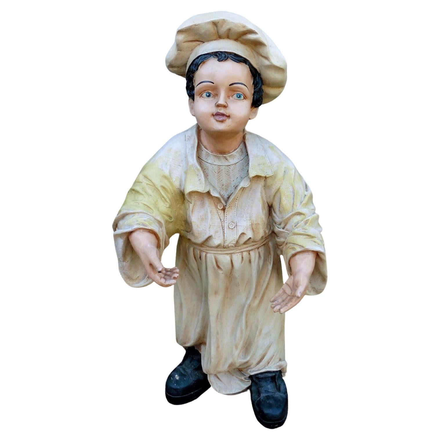 1920s French Patisserie Advertising Figure, Character Doll
