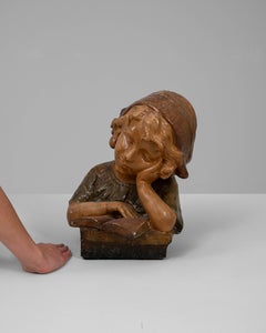 1920s French Plaster Bust