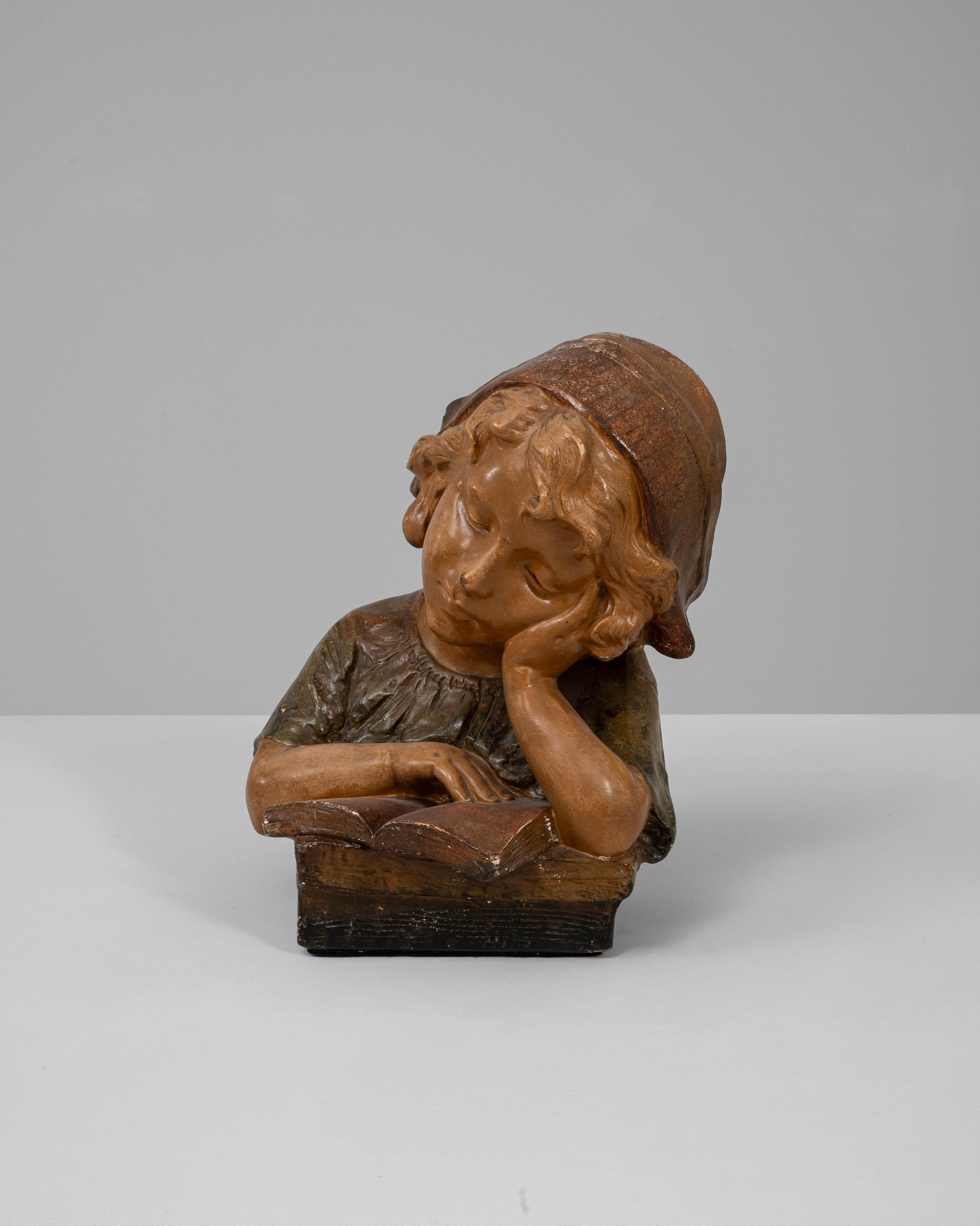 Francese Busto in gesso francese del 1920 in vendita