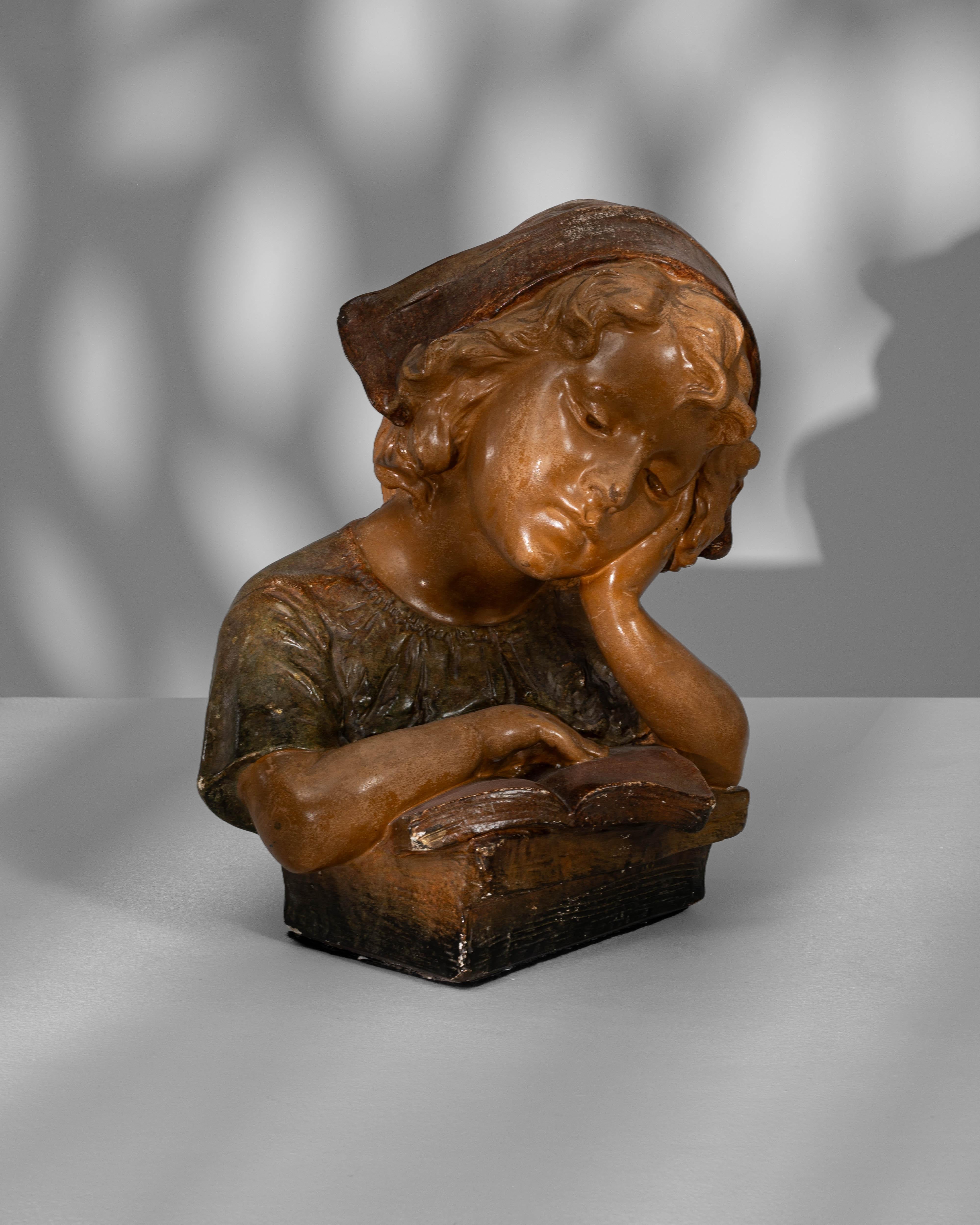 Intonaco Busto in gesso francese del 1920 in vendita