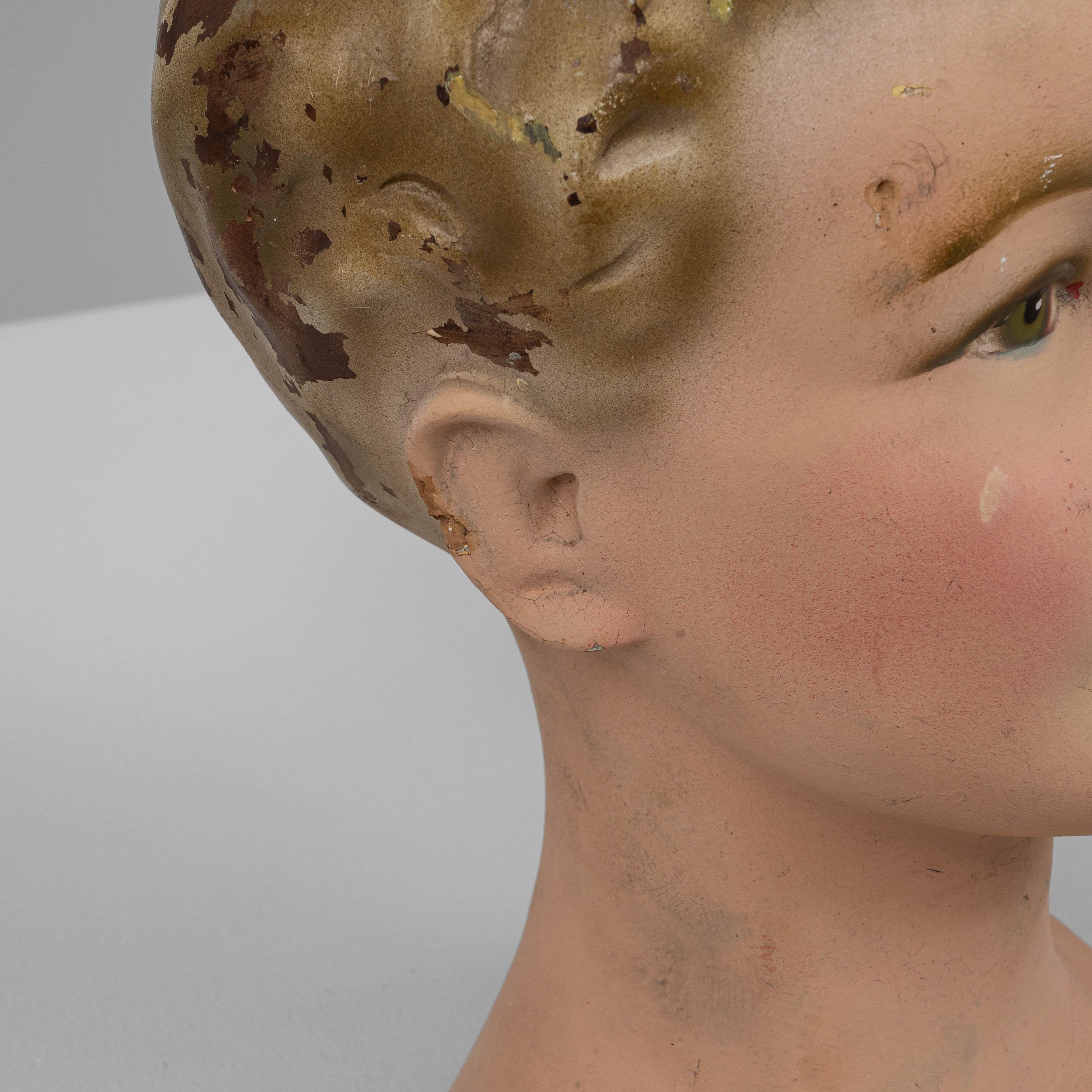 Intonaco Busto in gesso francese del 1920 in vendita