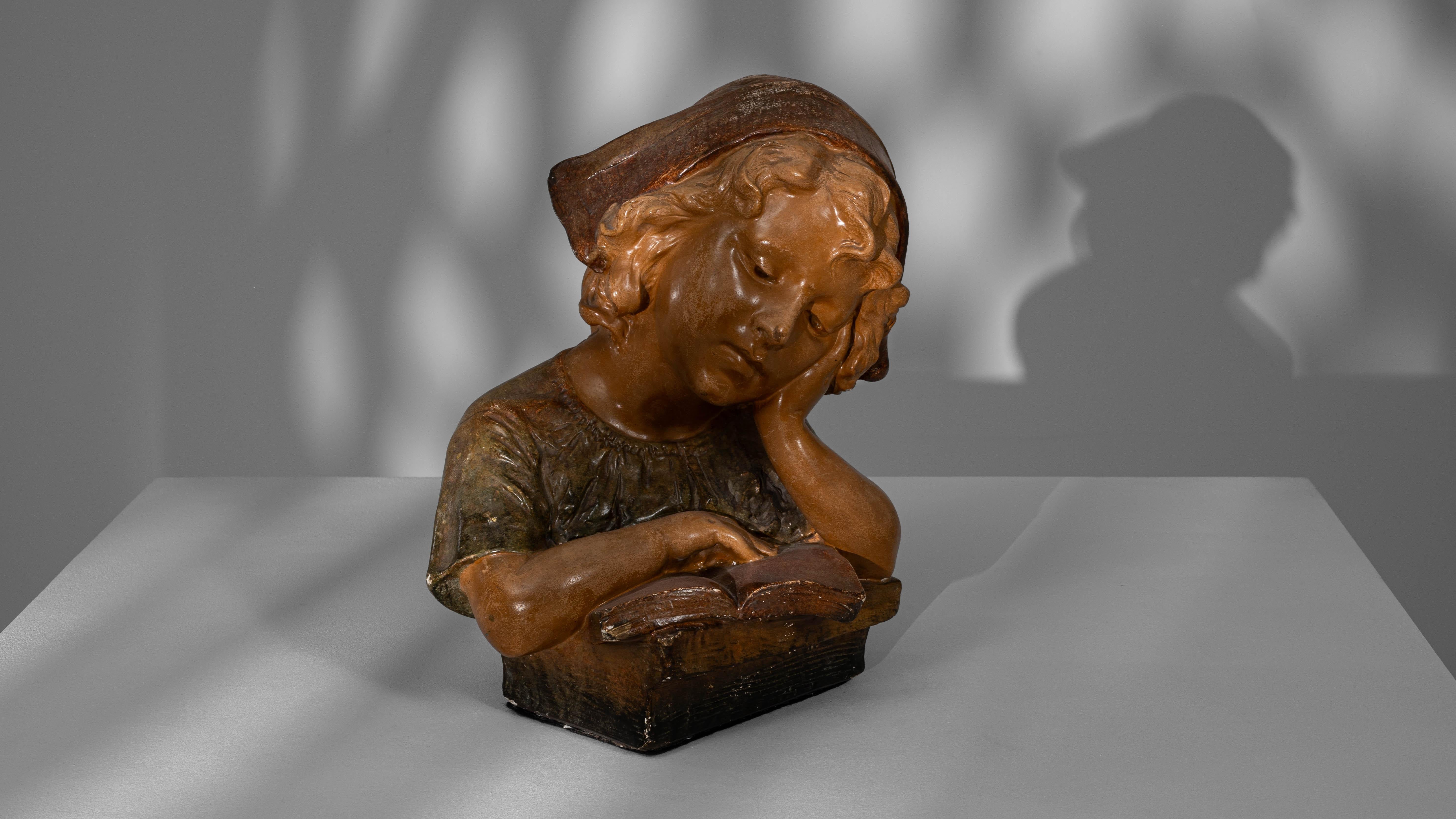 Busto in gesso francese del 1920 in vendita 1