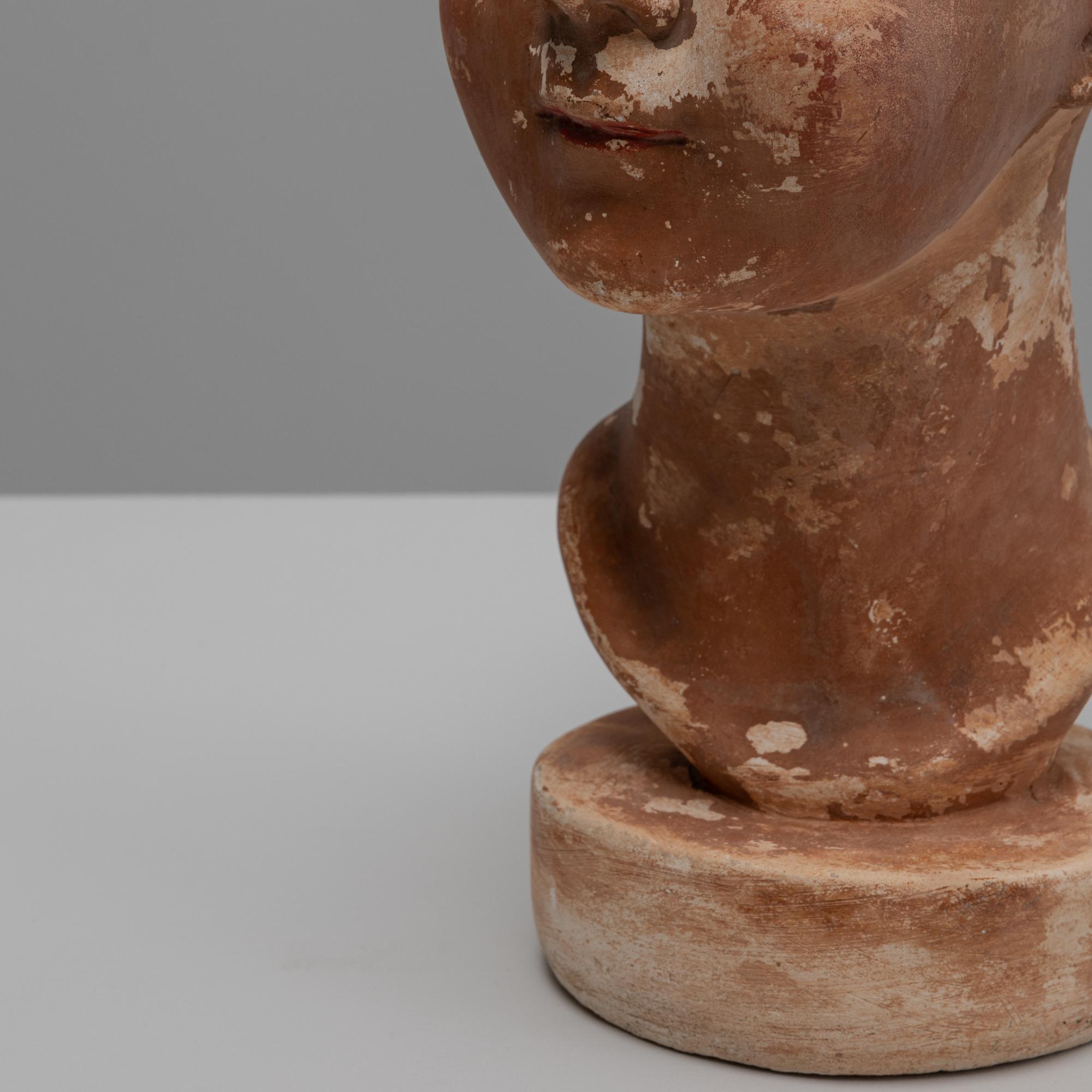 Francese Busto in gesso di ragazzo francese degli anni '20 in vendita