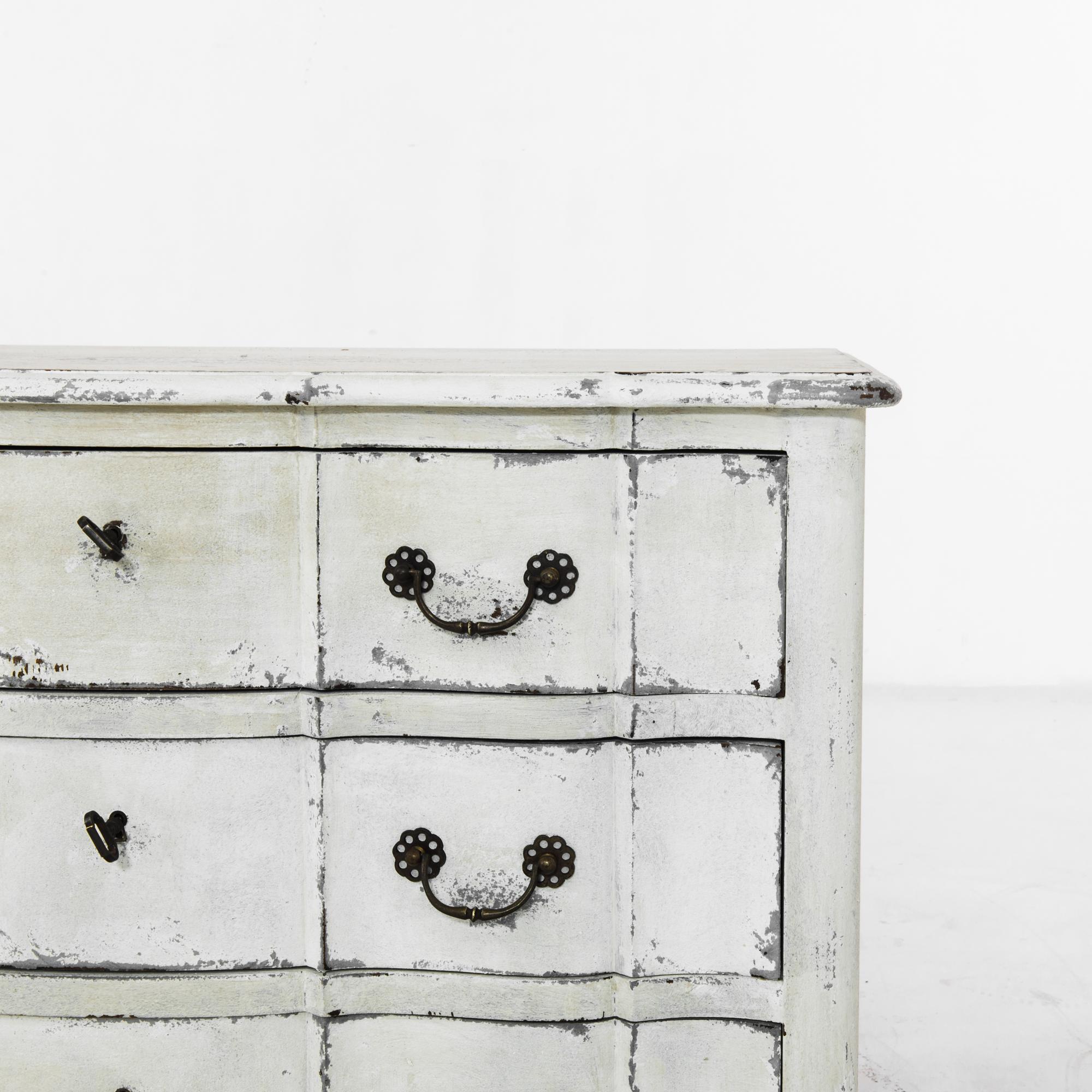Early 20th Century 1920s French Provincial White Drawer Chest