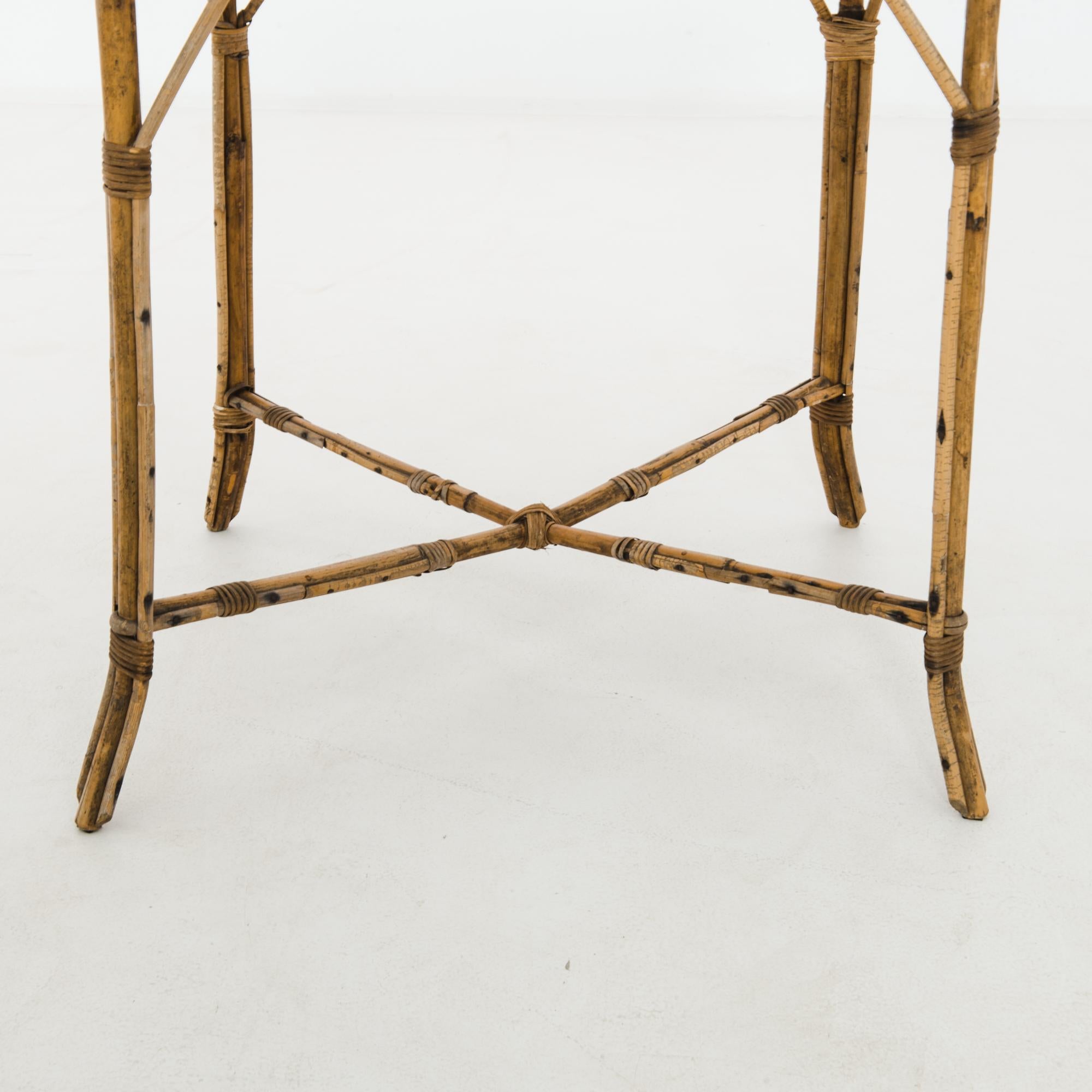 1920s French Rattan Table 1