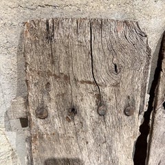 1920s French Rustic Mesquite Barn Window Doors