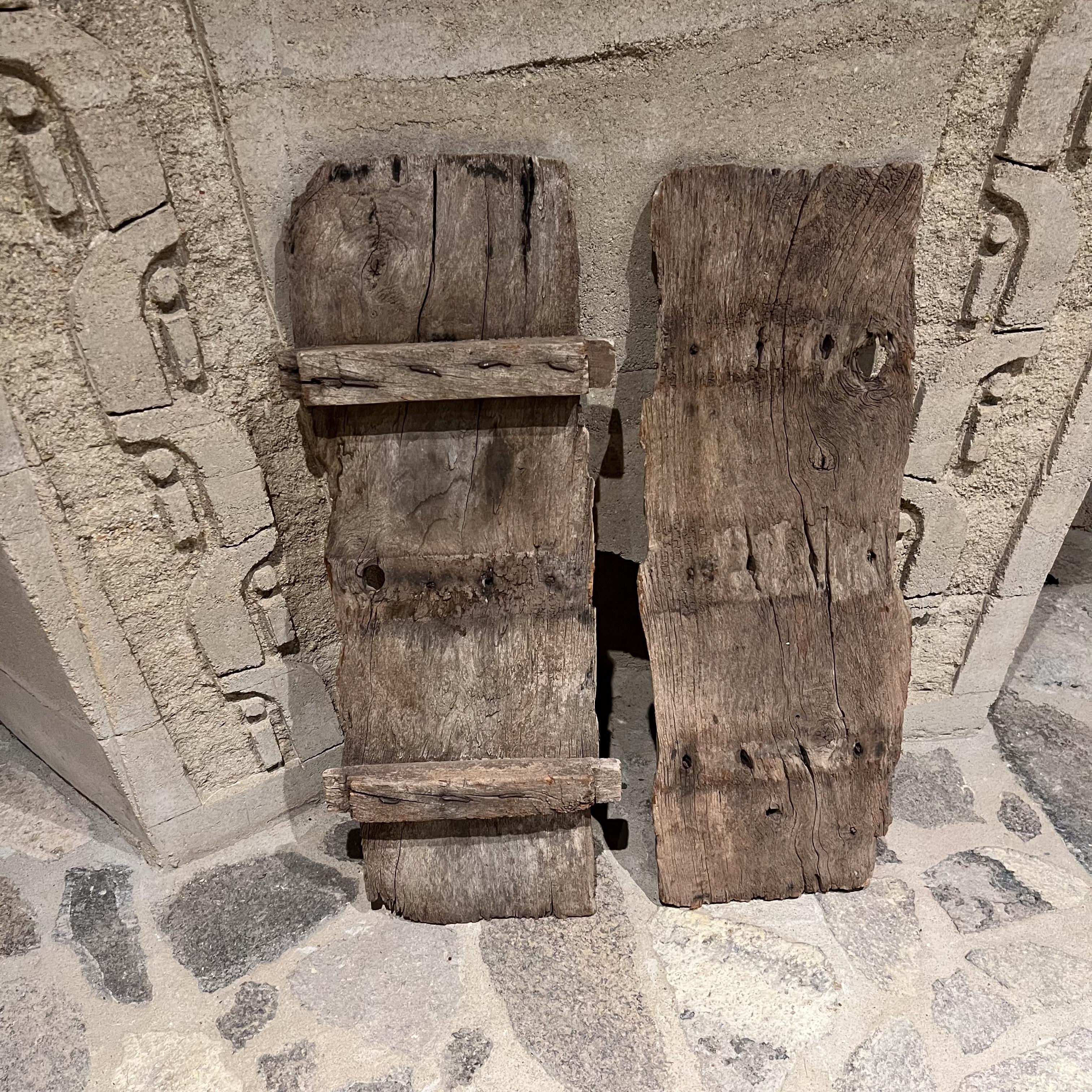 Porte con finestra del fienile in Mesquite rustico francese degli anni '20 in vendita 3
