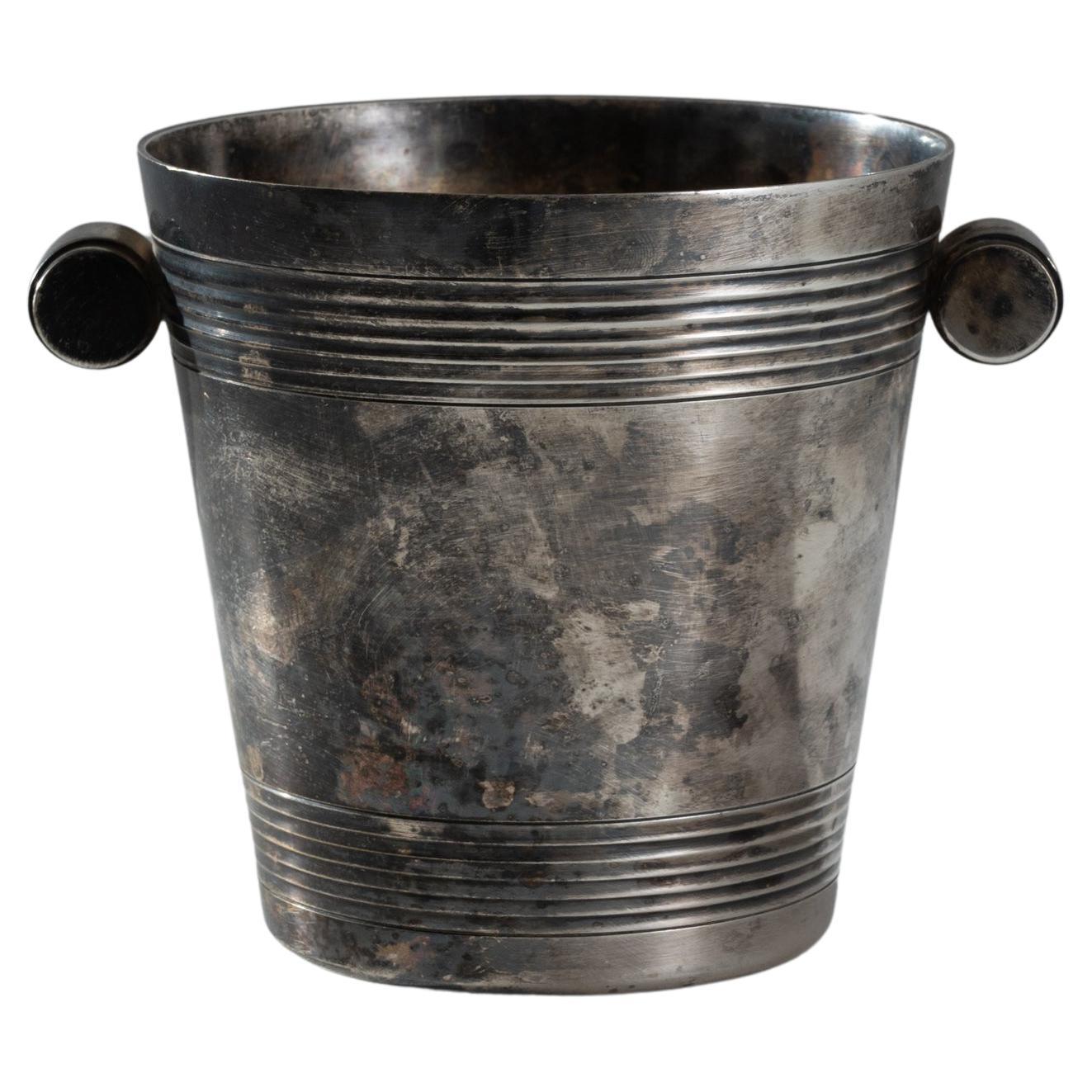 1920s French Silver-Plated Ice Bucket