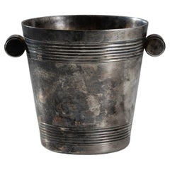Antique 1920s French Silver-Plated Ice Bucket