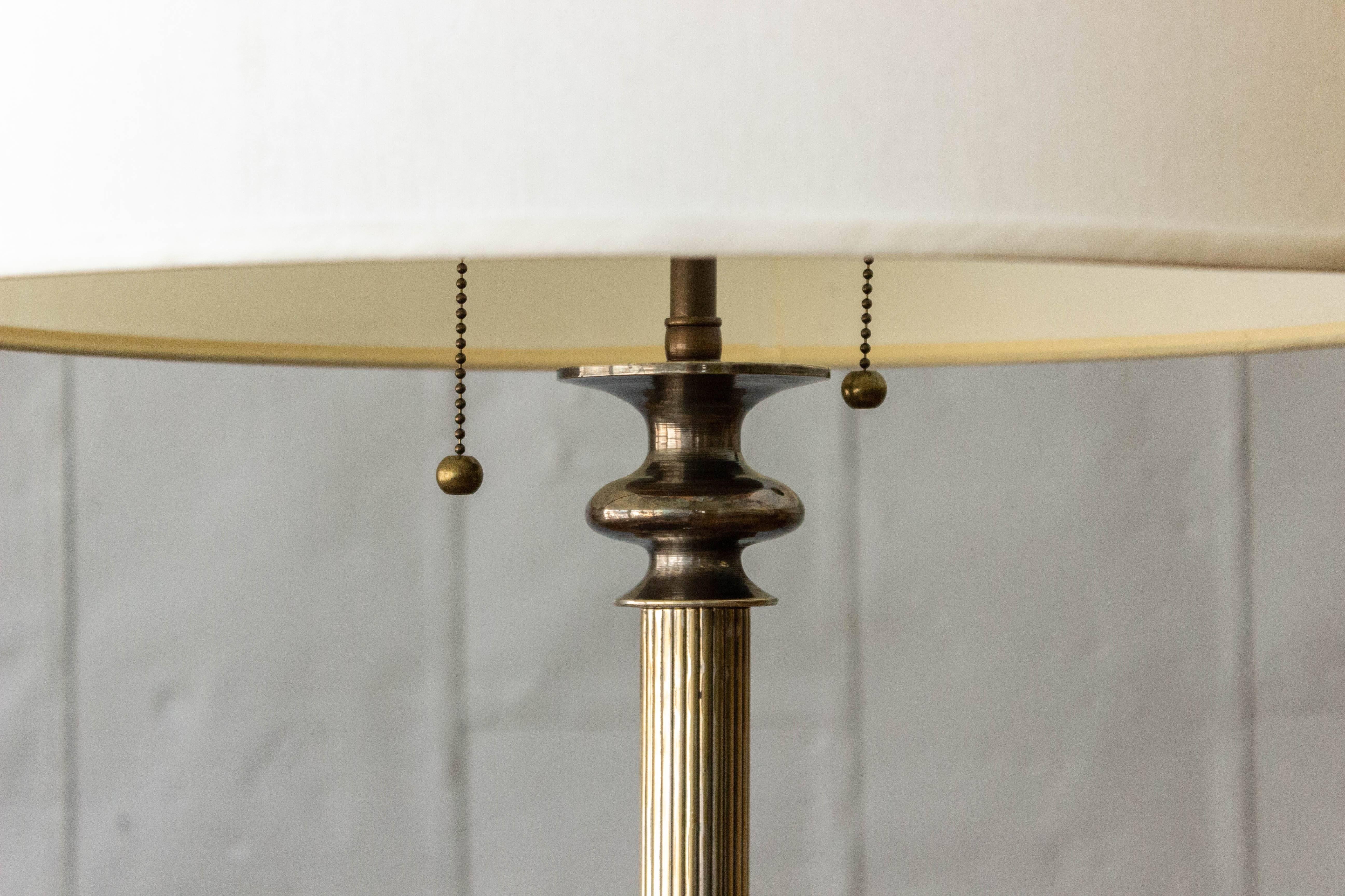 1920s French Silvered Floor Lamp 1