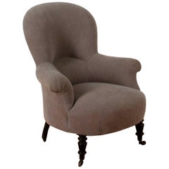 1920s French Spoonback Armchair