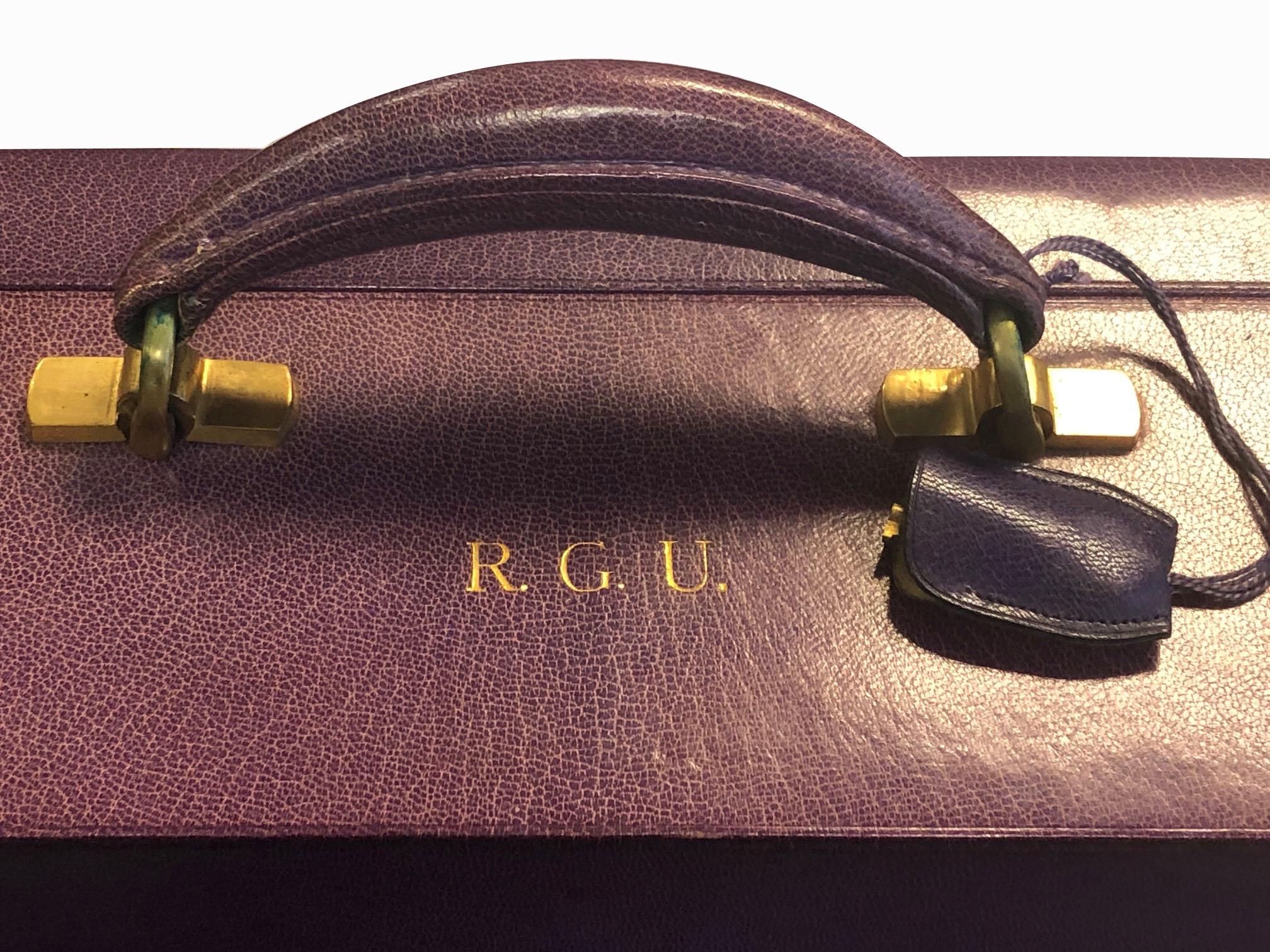 1920er Jahre Französisch Sterling und Emaille Travel Grooming Set 5