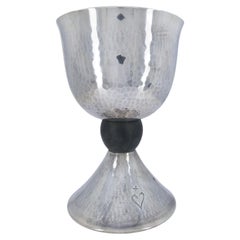 1920’s French Sterling Silver Large Challah Goblet Cup