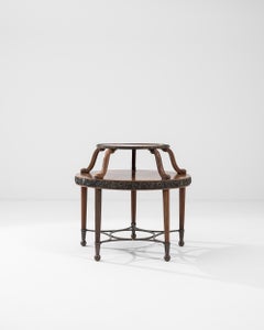 1920s French Two-Tiered Wooden Side Table